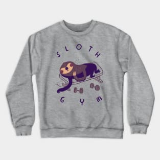 sloth gym Crewneck Sweatshirt